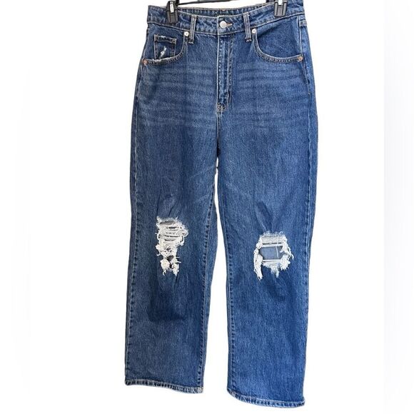 wild fable Denim - Wild fable highest rise baggy jeans distressed medium wash size 29/8